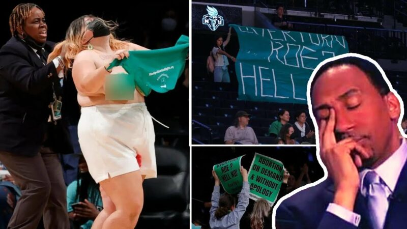 Topless Protesters Storm WNBA Game