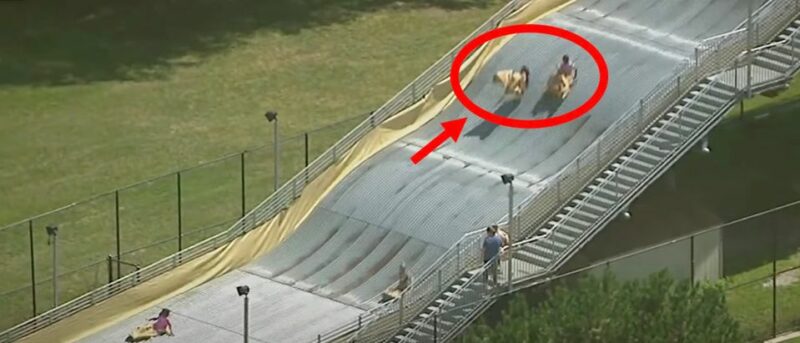 Giant Detroit Slide Shut Down After Kids Launched Into The Air