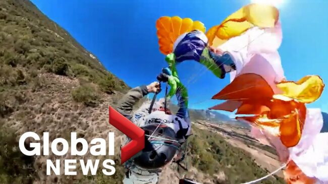 Paraglider Kevin Philipp Narrowly Escapes Death