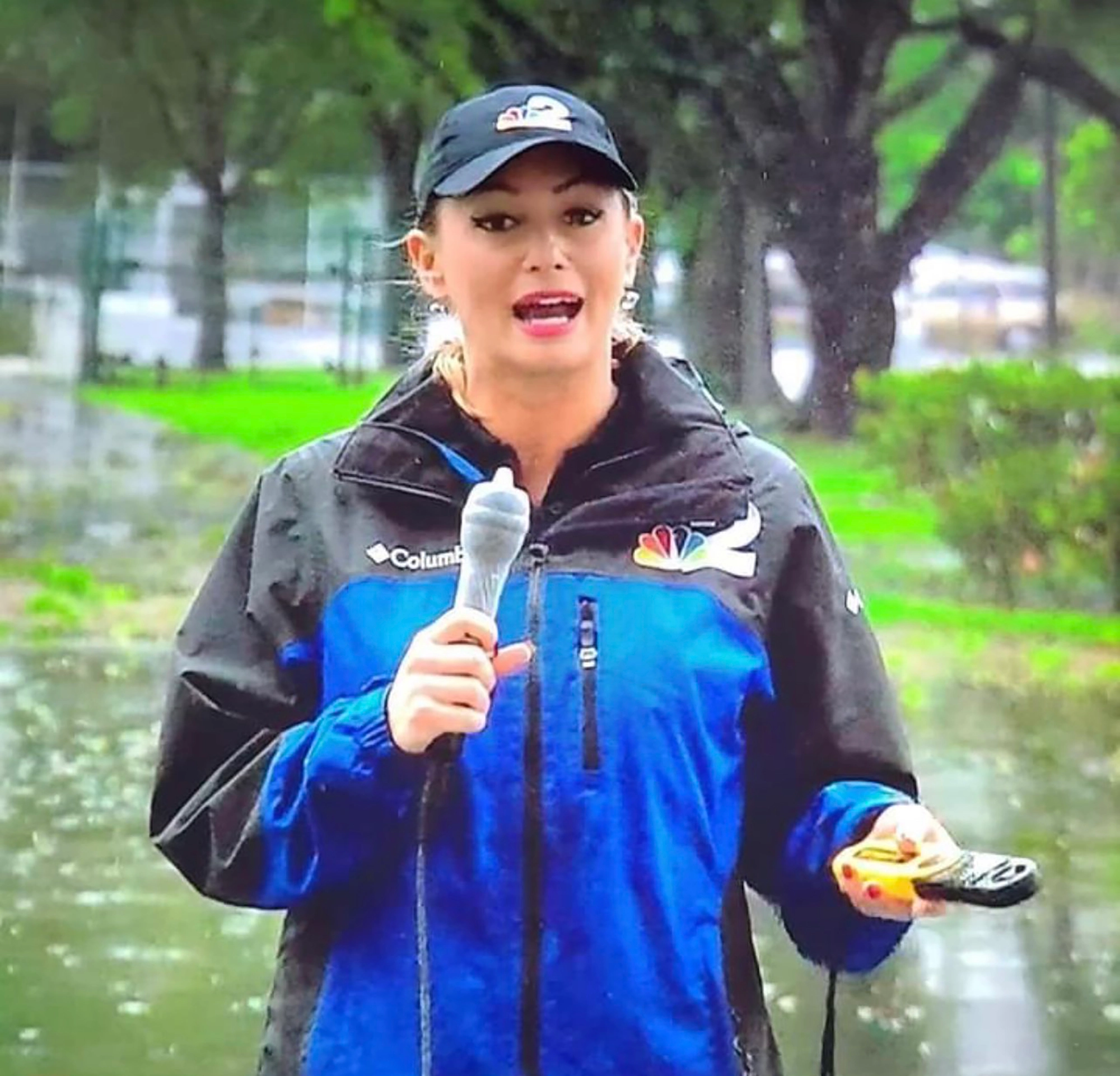 Reporter Promotes Condom Use — “It Helps Protect Your Gear”