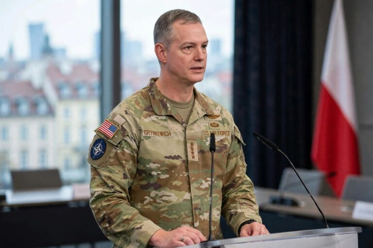 NATO military commander discussing the alliance’s defense strategy
