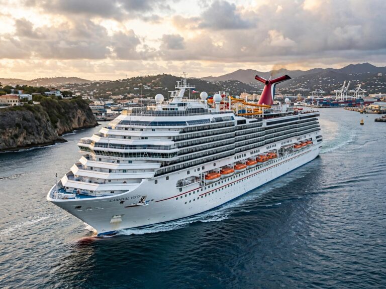 Villa Vie Residences’ Odyssey residential cruise ship moored off Cambodia